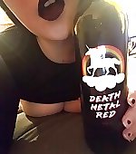Purple lipstick death metal wine all thats missing is you